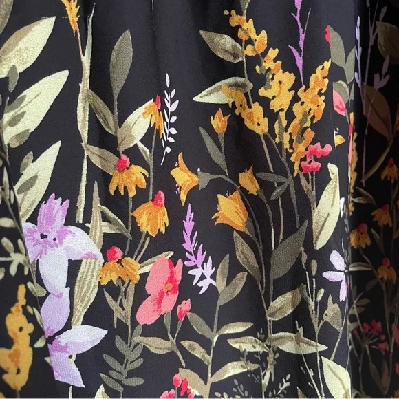 NWOT - Old Navy - Women’s Black Floral Mini Long-sleeve Summer Dress - Plus - Picture 4 of 9